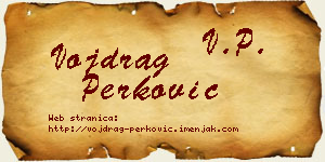 Vojdrag Perković vizit kartica